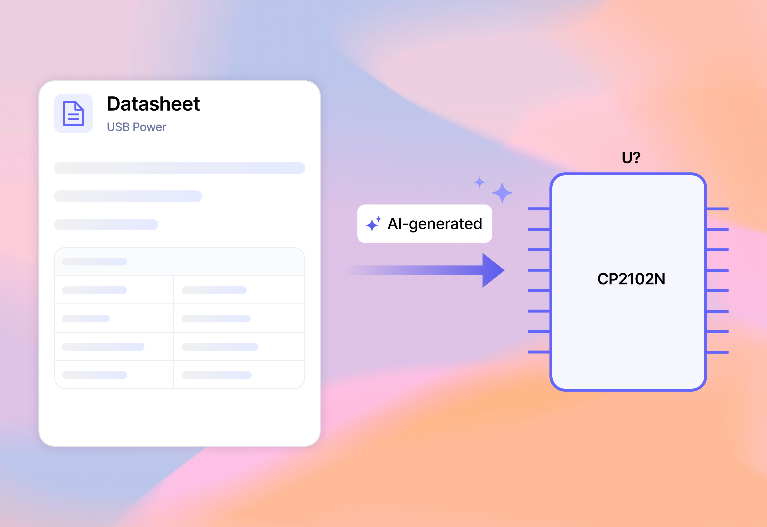 Datasheet being turned into a library-ready component